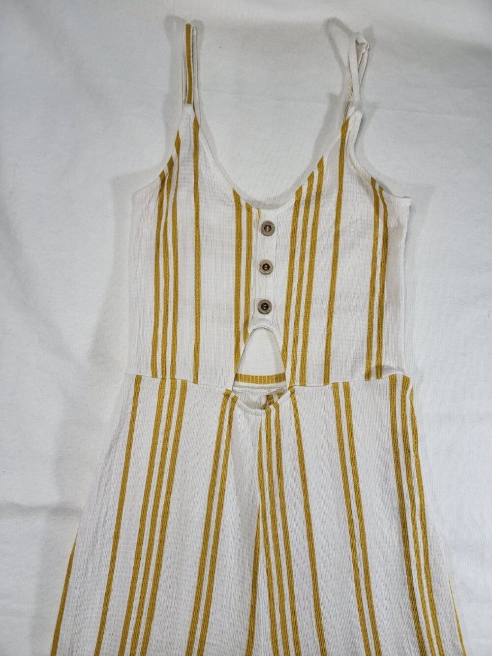C’isa Women’s Sleeveless Striped Wide-Leg Jumpsuit‎ Size M